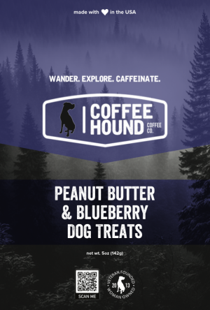 Peanut Butter and Blueberry Dog Treats